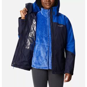 Columbia Womens Blue Bugaboo™ II Fleece Interchange Colorblock Gorpcore Jacket M